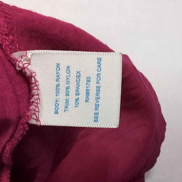 Maurices Magenta Lace Bust Flowy Camisole Tank Size Large - Picture 3 of 4